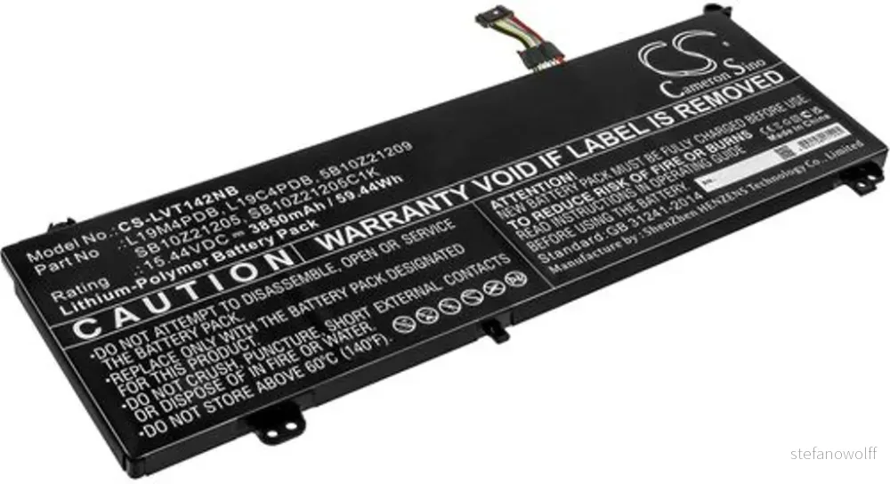 Batteri til Lenovo ThinkBook 14s Yoga ITL 20WE000CGE, 15,44V, 3850mAh v:3059196