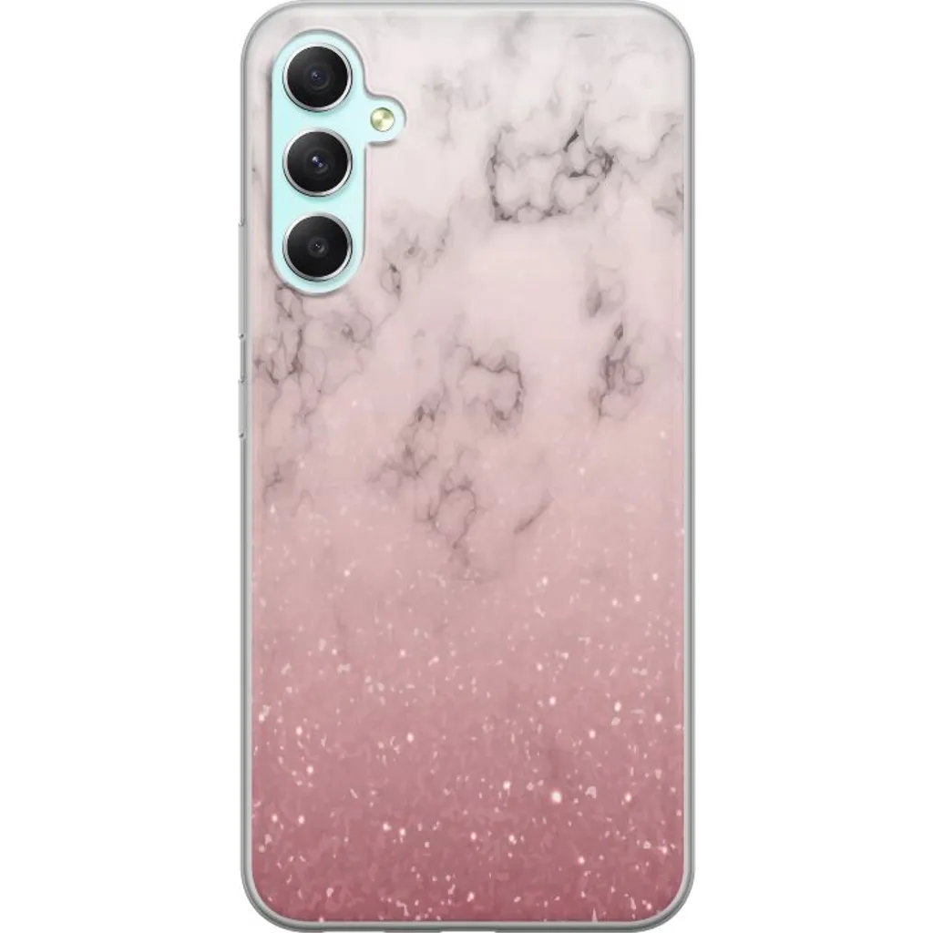 Samsung Galaxy A34 Gjennomsiktig Telefondeksel Glitter och marmor v:3841910