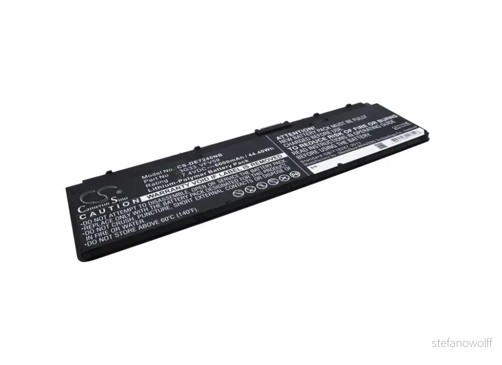 Batteri til 9C26T for Dell, 7,4V, 6000mAh v:1292531