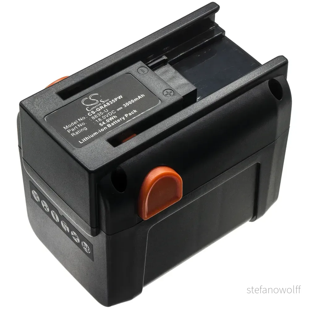 Batteri til 8835-20 for Gardena, 18V, 3000 mAh v:2798293 Batteri til 8835-20 for Gardena, 18V, 3000 mAh v:2798293