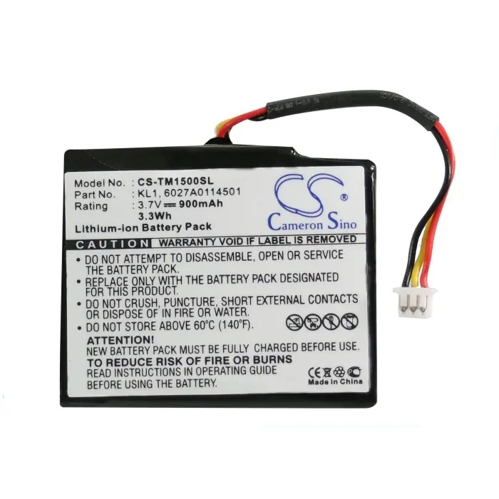 Batteri til Tomtom VIA 1400M, 3.7V, 900 mAh v:8739491 Batteri til Tomtom VIA 1400M, 3.7V, 900 mAh v:8739491