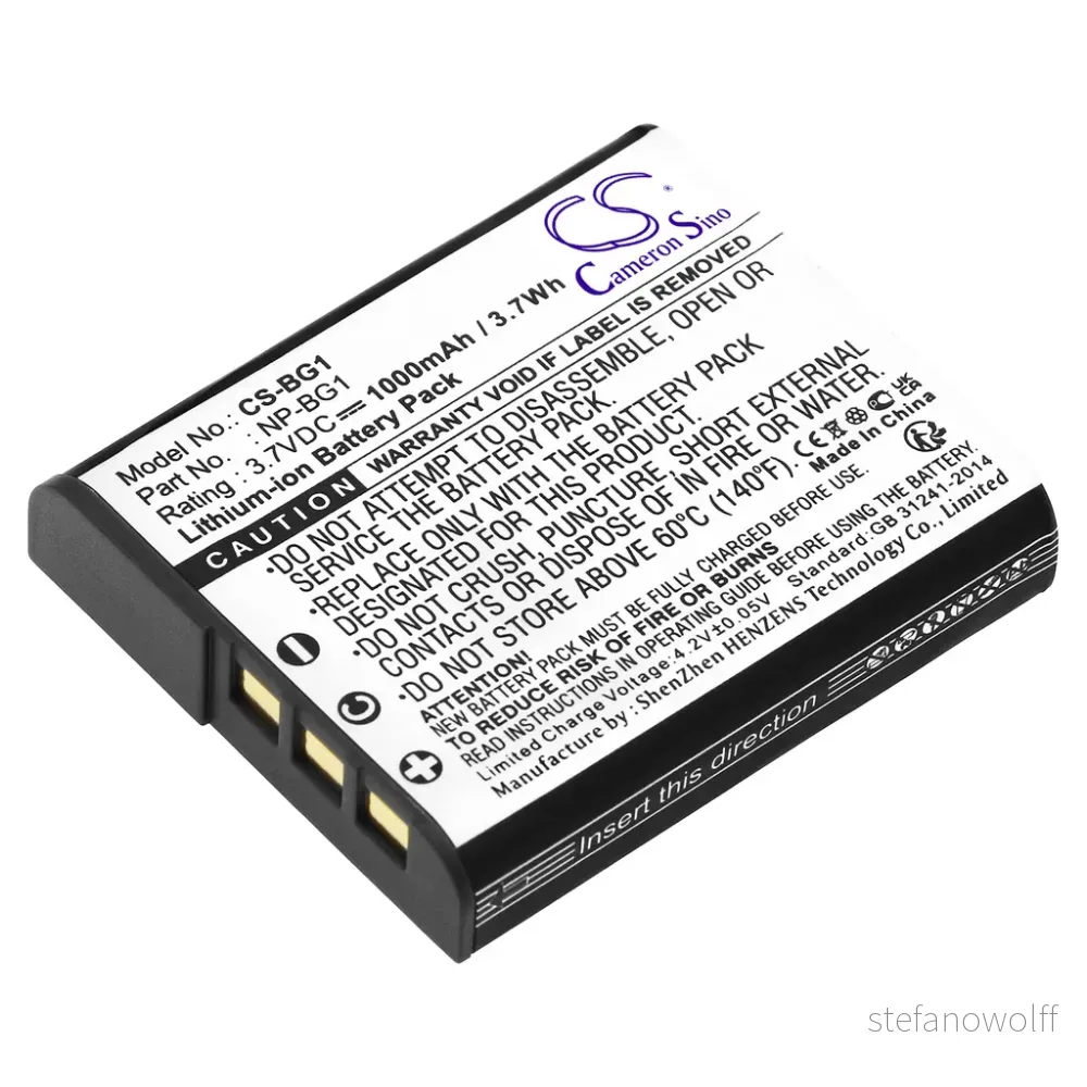 Batteri til Sony Cyber-shot DSC-W170/R, 3.7V, 1000 mAh v:5549893