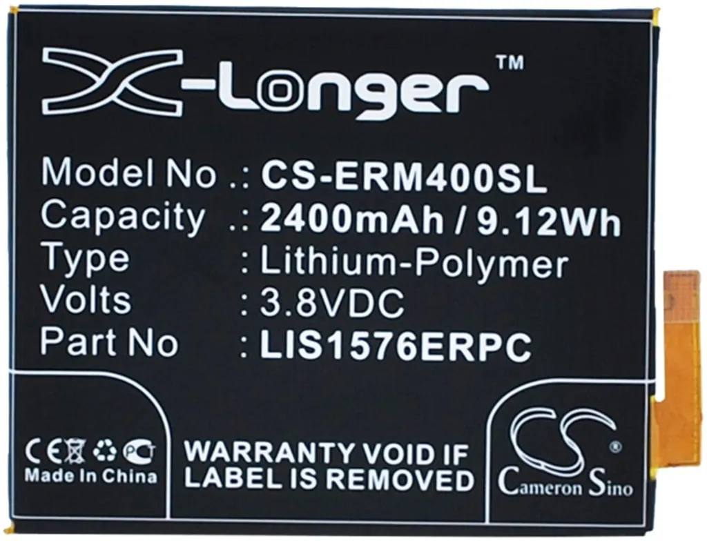 Batteri til AGPB014-A001 for Sony Ericsson, 3.8V, 2400 mAh v:1176251