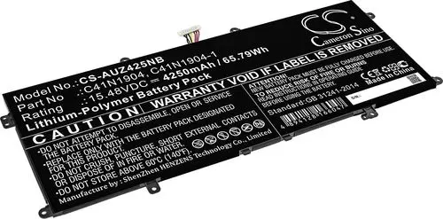 Batteri til Asus ZenBook 14 UX425JA-PURE3, 15.48V, 4250 mAh v:2719876