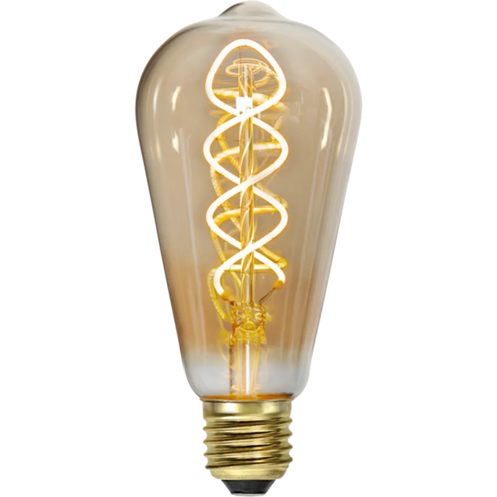 LED-lampe E27 ST64 Decoulated Spiral Amber v:4546245 LED-lampe E27 ST64 Decoulated Spiral Amber v:4546245