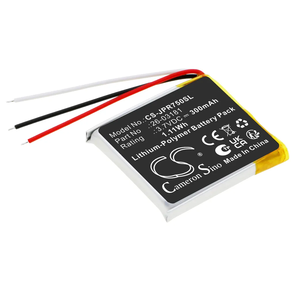 Batteri til AHB492426HPS for Jabra, 3.7V, 300mAh v:1280857