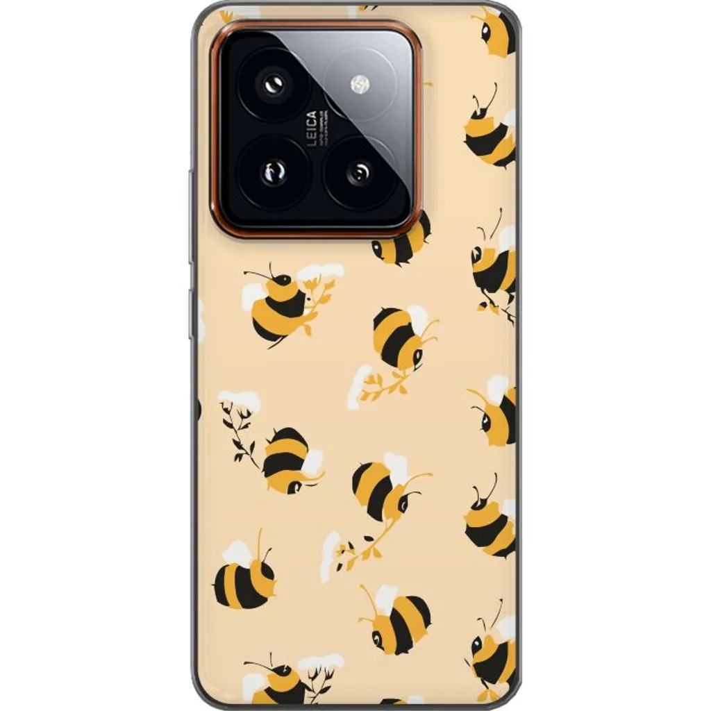 Xiaomi 14 Pro Gjennomsiktig Telefondeksel Humlor v:5052303