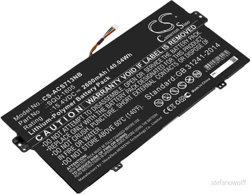 Batteri til Acer Swift 7 SF713-51-M0UX, 15.4V, 2600 mAh v:4742844
