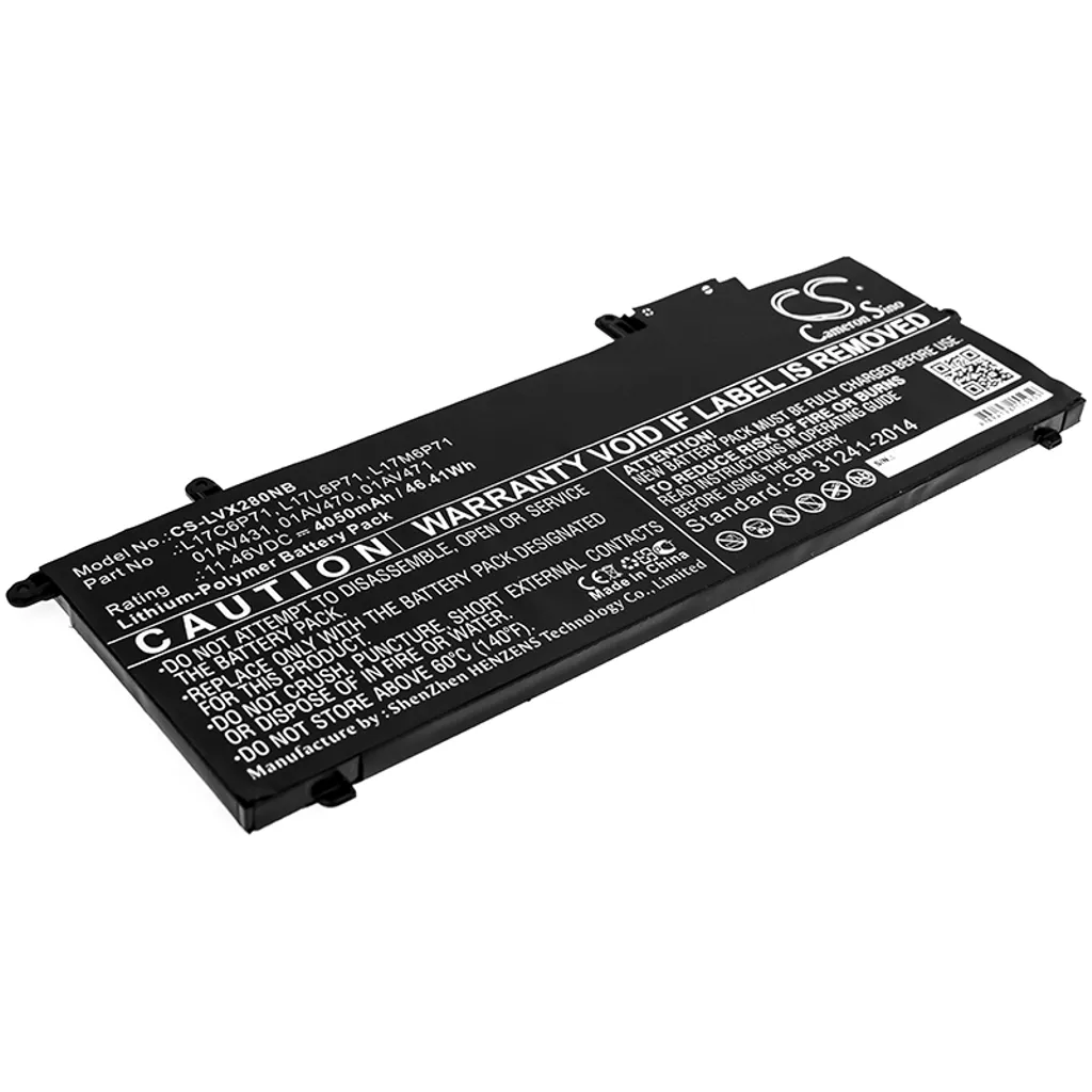 Batteri til 01AV431 for Lenovo, 11.46V, 4050mAh v:2770091 Batteri til 01AV431 for Lenovo, 11.46V, 4050mAh v:2770091