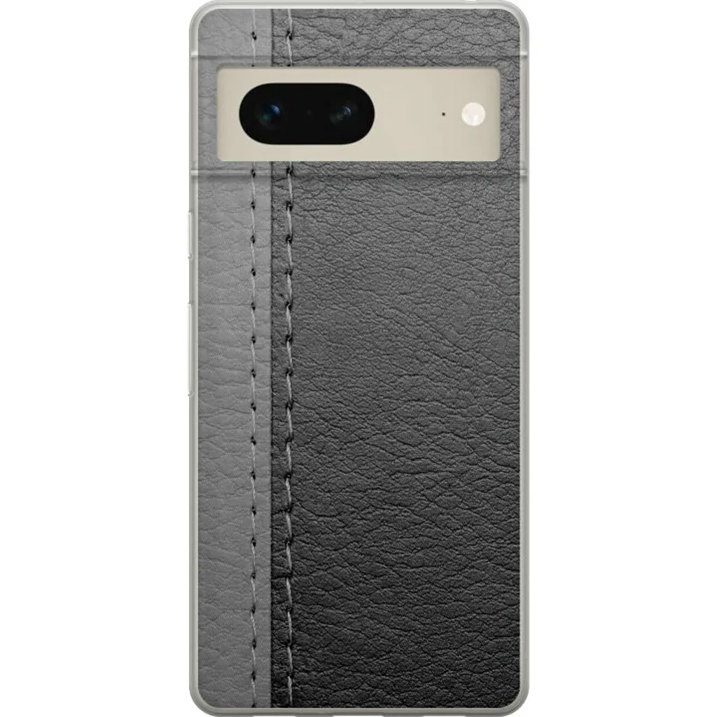 Google Pixel 7 Gjennomsiktig Telefondeksel Grått Fake Läder v:3996973