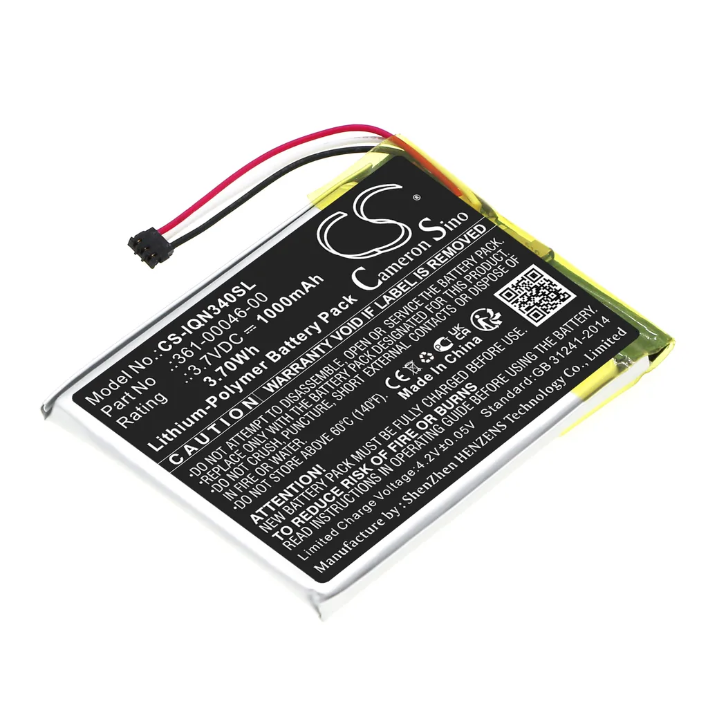 Batteri til 361-00046-01 for Garmin, 3,6(3,7)V, 1000mAh v:3060608 Batteri til 361-00046-01 for Garmin, 3,6(3,7)V, 1000mAh v:3060608