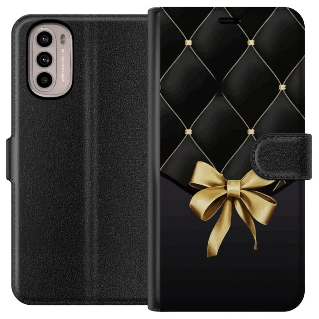 Motorola Moto G41 Sort Lommebokdeksel Elegant Rosett v:2414483