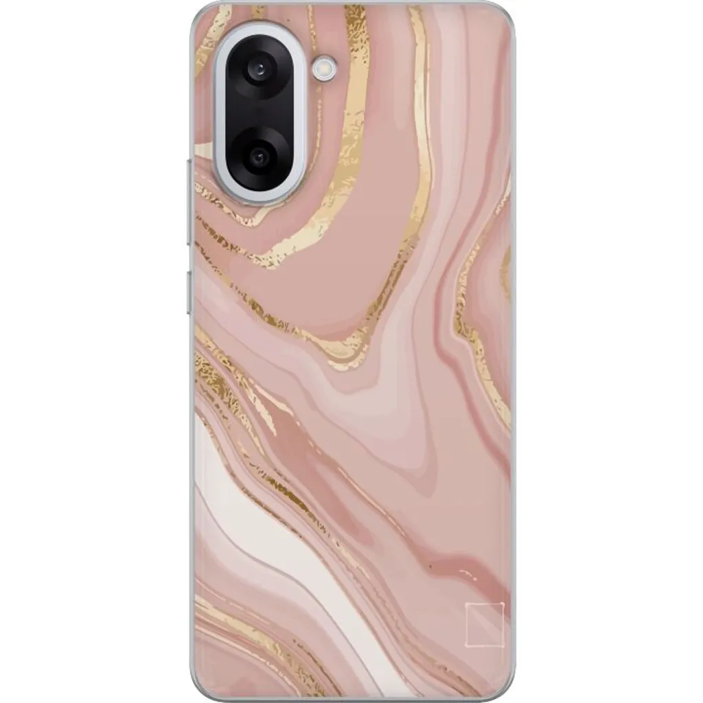 OnePlus Nord CE5 Gjennomsiktig Telefondeksel Ljusrosa marmor v:6484187