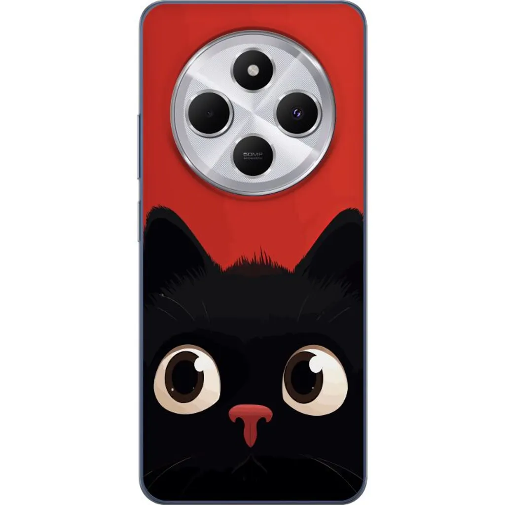 Xiaomi Redmi 14C Gjennomsiktig Telefondeksel Busig Katt v:9634639