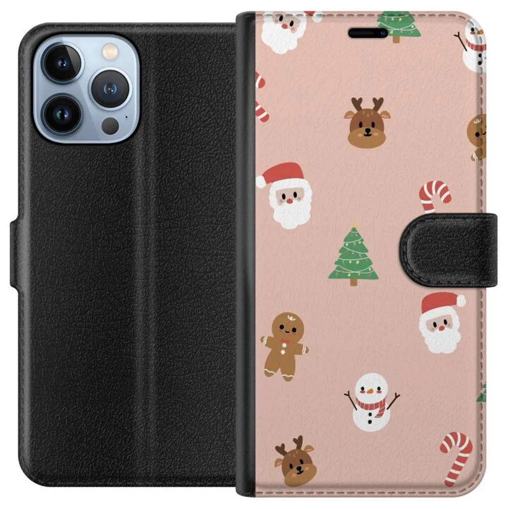 Apple iPhone 13 Pro Max Sort Lommebokdeksel Klassisk Julfest v:3140002