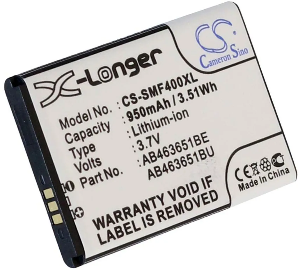 Batteri til Samsung GT-C3222, 3.6(3.7V), 950 mAh v:1991217
