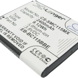 Batteri til EB-BC115BBE for Samsung, 3.8V, 2400 mAh v:5152421 Batteri til EB-BC115BBE for Samsung, 3.8V, 2400 mAh v:5152421