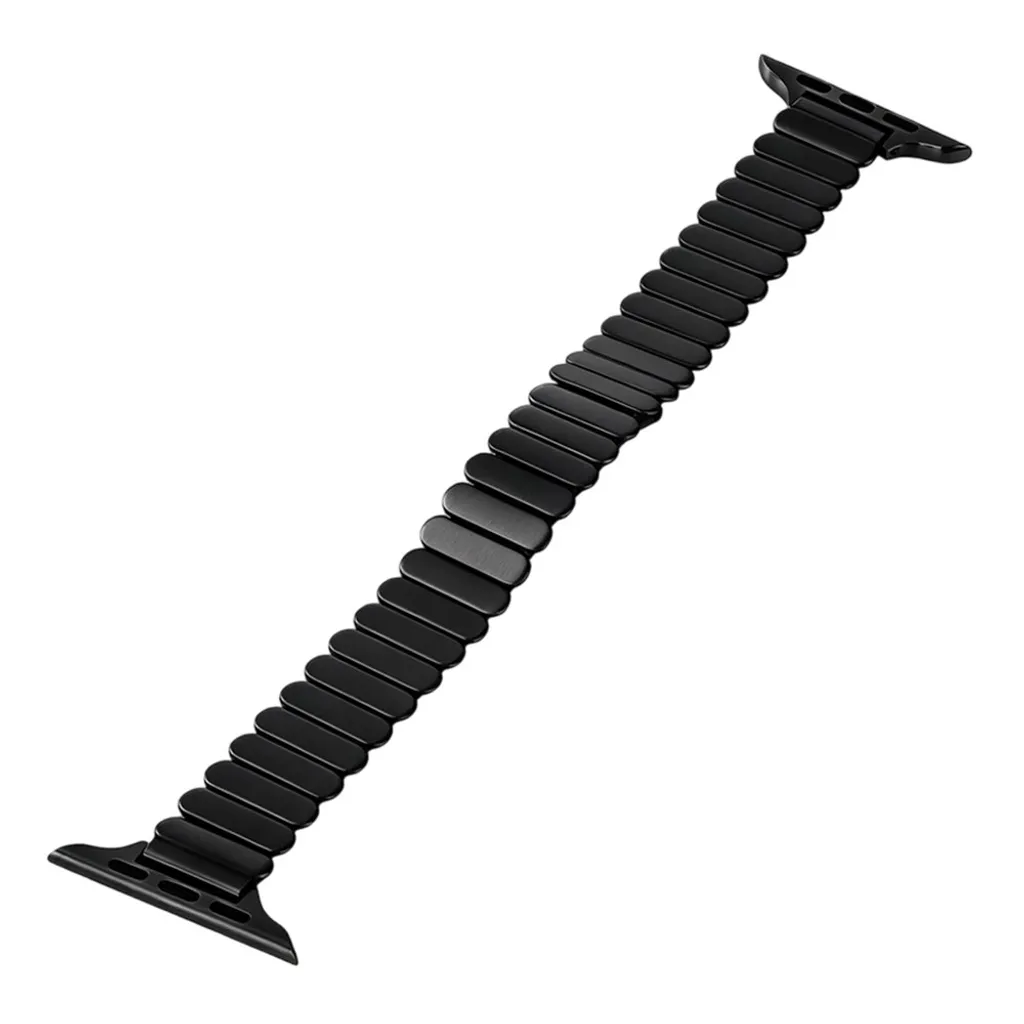 Apple Watch 49/46/44/42mm Klokkerem i rustfritt stål med sommerfuglspenne – Svart v:5773959