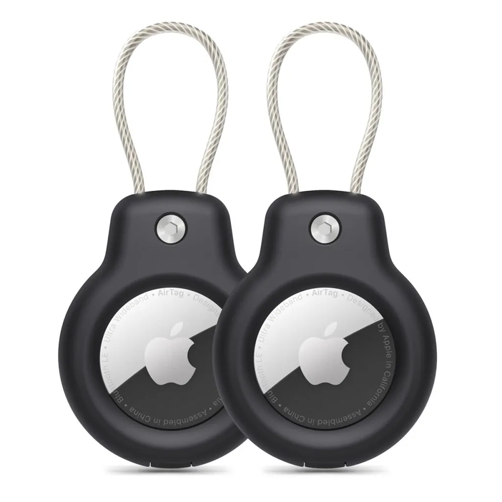 Tech-Protect Rough Vein 2-pakning Deksel for Apple AirTag – Svart v:9849235 Tech-Protect Rough Vein 2-pakning Deksel for Apple AirTag – Svart v:9849235