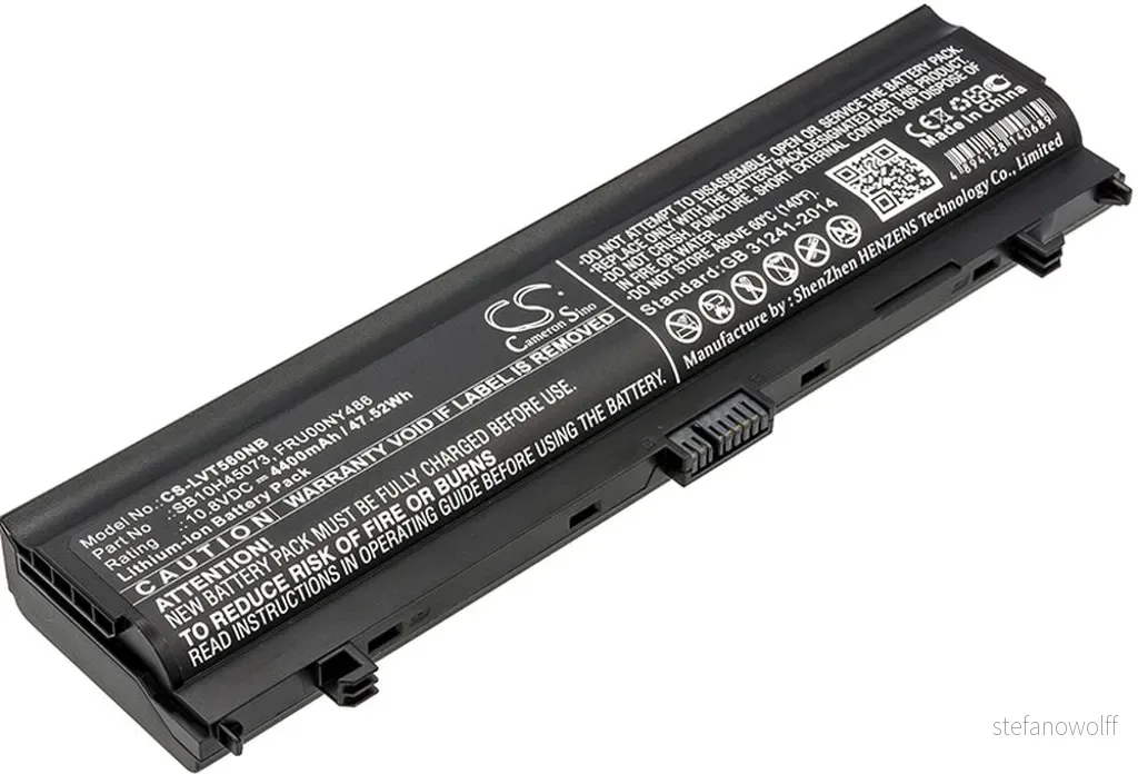 Batteri til Lenovo ThinkPad L570 20J80019GE, 10,8V, 4400mAh v:9982552