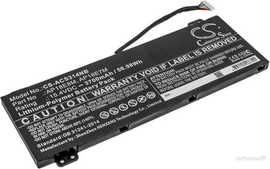Batteri til Acer Nitro 5 AN515-54-51M5, 15,4V, 3700mAh v:1969865