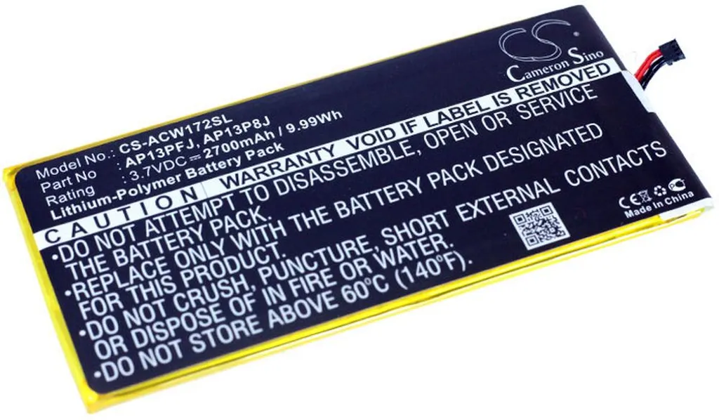 Batteri til AP13P8J for Acer, 3.7V, 2700 mAh v:2941328