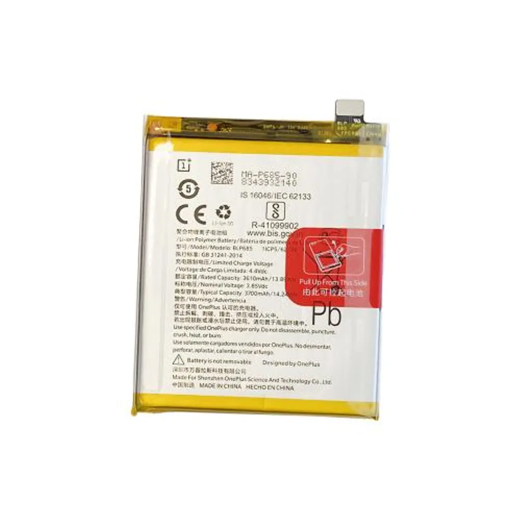 OnePlus 6T / 7 Li-ion batteri BLP685 3610mAh 3,85V 1,5C BLP685 476174 Ma B613 v:4310928