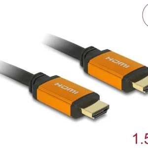 Delock Høyhastighets HDMI-kabel 48 Gbps 8K 60 Hz 1,5 m v:8733141