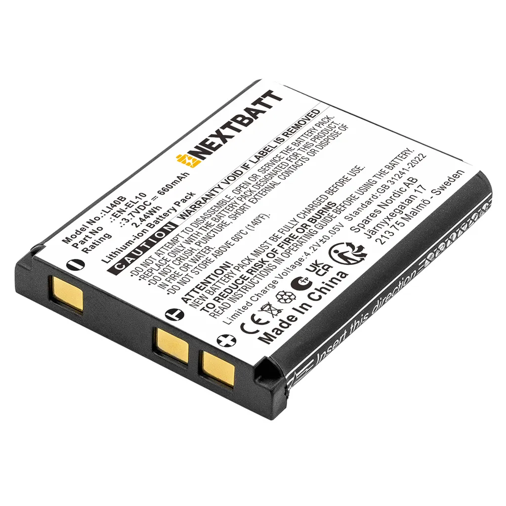 Batteri til Traveler XS70, 3.7VV, 660mAh v:7204087