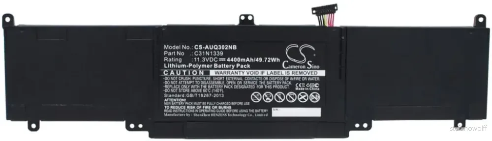 Batteri til Asus Q302LA, 11,3V, 4000mAh v:5740710