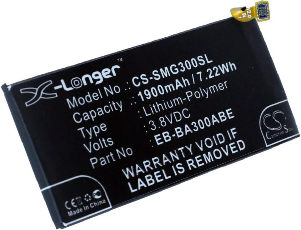 Batteri til Samsung SM-A3009, 3.8V, 1900 mAh v:2763566