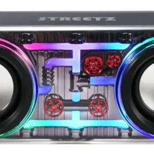 STREETZ Bluetooth-høyttaler med TWS og LED-lyseffekter, 10 W v:2360274
