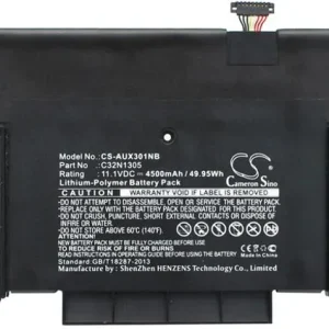 Batteri til Asus ZenBook UX301LA-C4005H, 11.1V, 4500 mAh v:3581068 Batteri til Asus ZenBook UX301LA-C4005H, 11.1V, 4500 mAh v:3581068