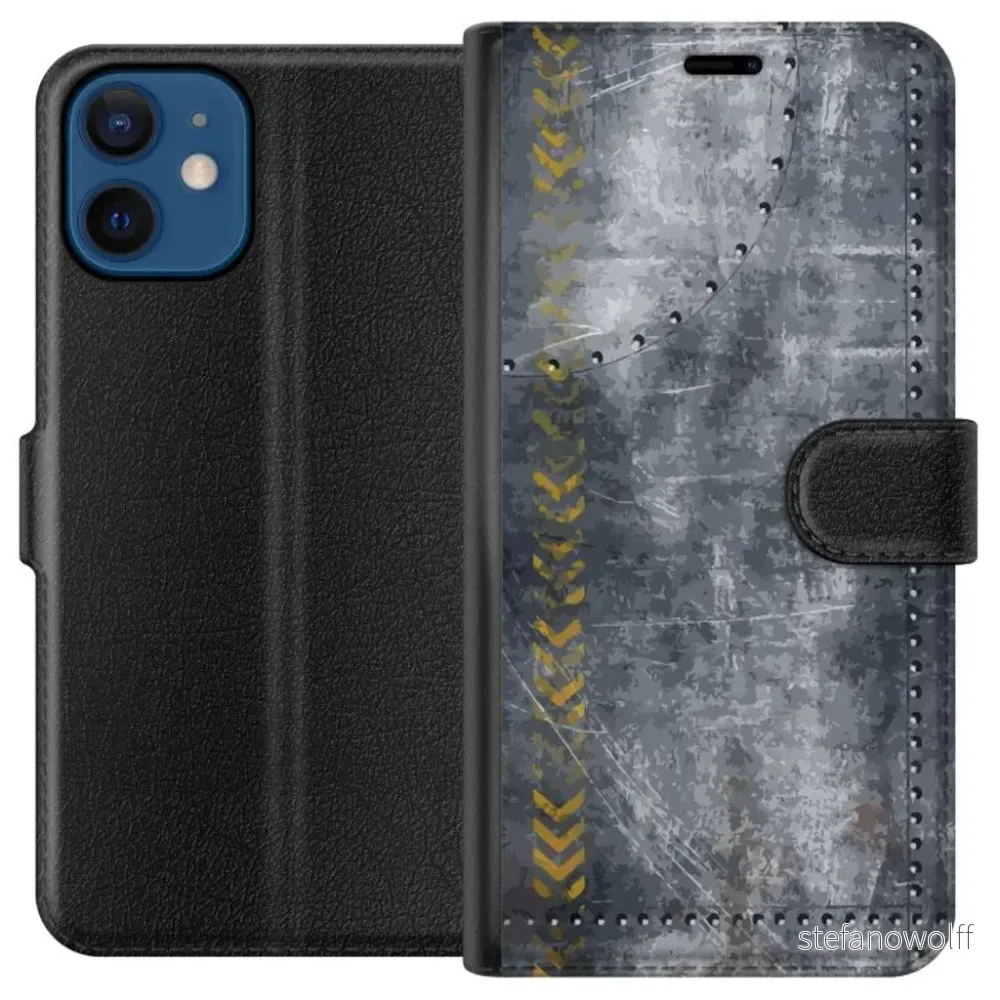 Apple iPhone 12 Sort Lommebokdeksel Metall v:8262881
