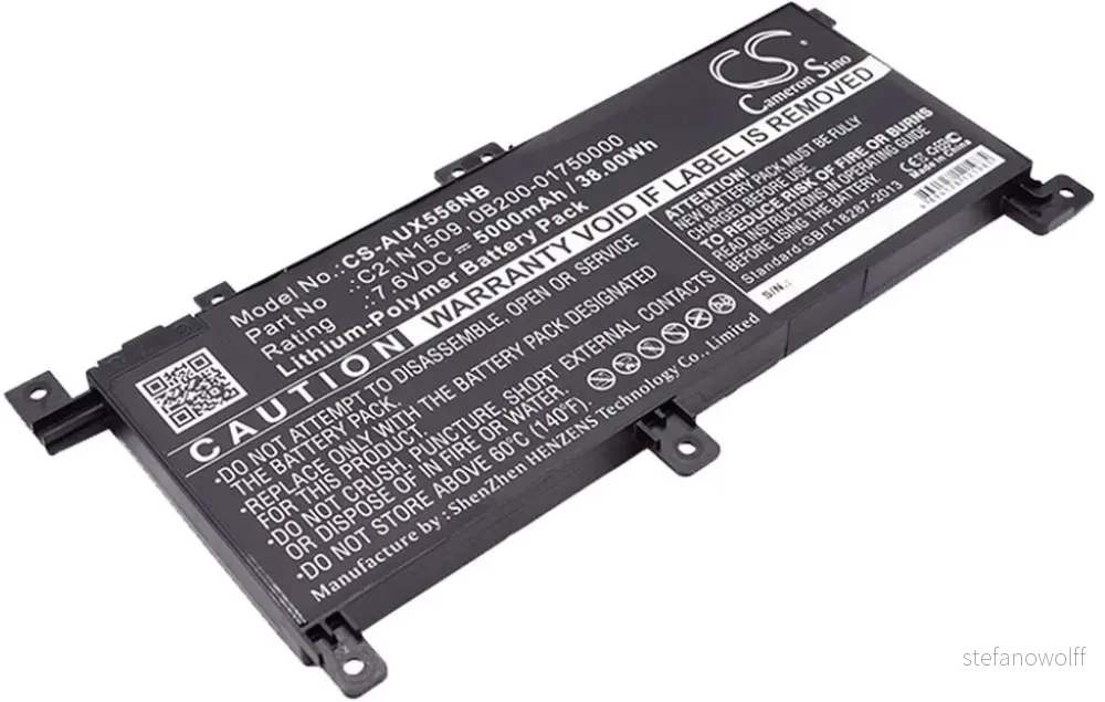 Batteri til Asus K556UR-XX009T, 7.6V, 5000 mAh v:5422901
