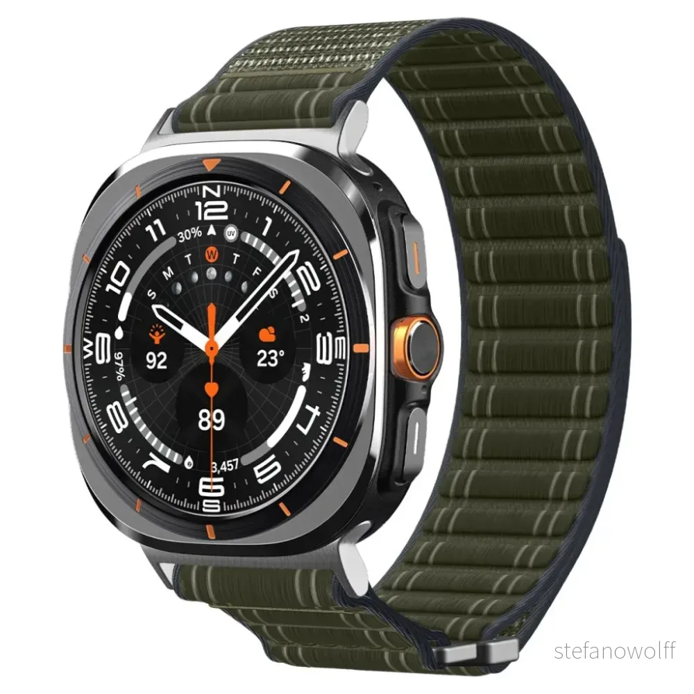 Spigen WBF0 Klokkereim til Samsung Galaxy Watch Ultra / Ultra 2 – Grønn v:4548926