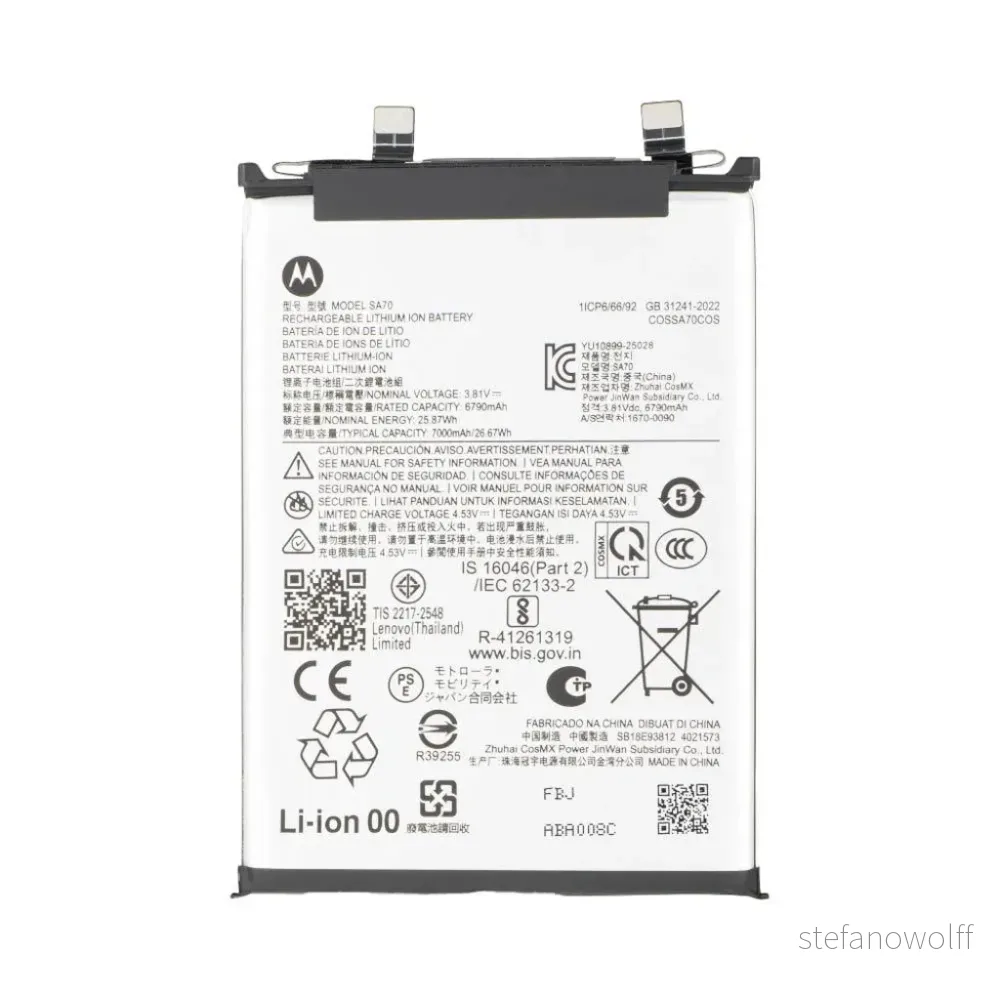 Motorola Edge 70 Fusion Batteri 7000mAh SA70 v:1544492