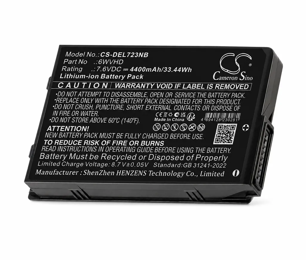 Batteri til JM6CX for DELL, 7.6V, 4400mAh v:5168640