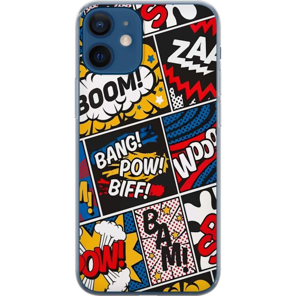 Apple iPhone 12 mini Gjennomsiktig Telefondeksel Tecknat Boom! v:1844599